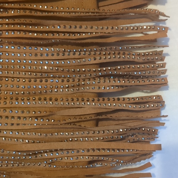 ChiyeeKiss Rhinestone Fringed Skirt / Small / NWT - Picture 4 of 7